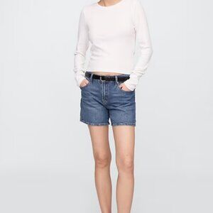 Gap 5" Mid Rise Soft Denim Shorts Size 25